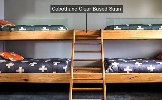 Timber Bunks coated in Cabothane Clear Oil Based Satin 